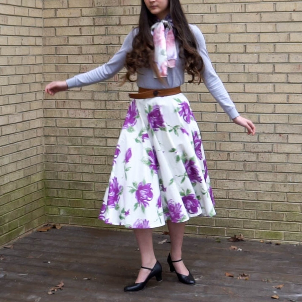 Vivien Of Holloway Pinup Style Circle Skirt